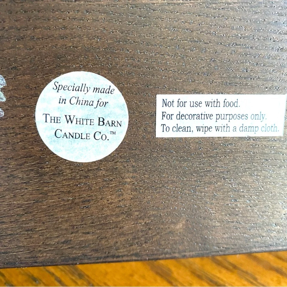 🐭 SALE! White Barn Candle company large wooden candle tray in brown Bath & Body - Picture 4 of 7